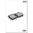 Filtre, air de l'habitacle MECAFILTER JLR7065 - Visuel 2