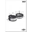 Filtre, air de l'habitacle MECAFILTER JLR7141 - Visuel 2