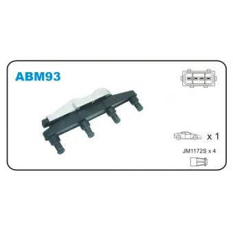Bobine d'allumage JANMOR ABM93
