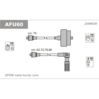 Kit de câbles d'allumage JANMOR AFU60