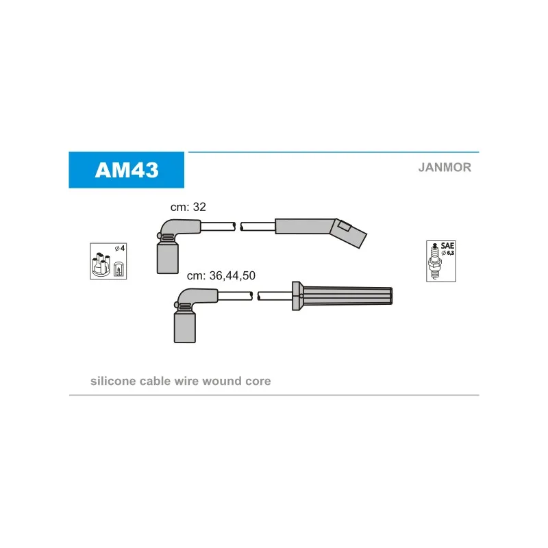 Kit de câbles d'allumage JANMOR AM43