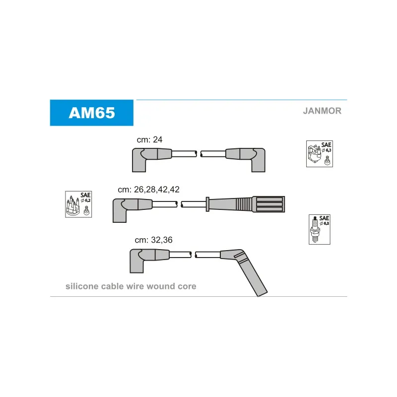 Kit de câbles d'allumage JANMOR AM65