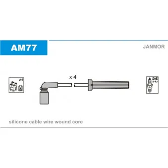 Kit de câbles d'allumage JANMOR AM77