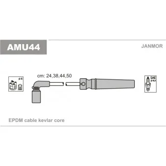 Kit de câbles d'allumage JANMOR AMU44
