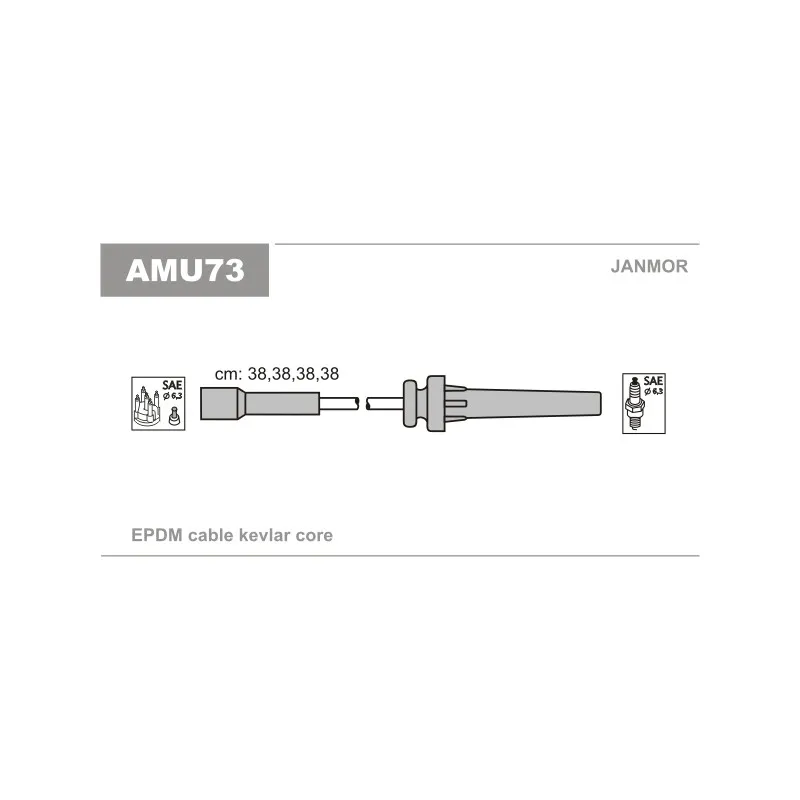 Kit de câbles d'allumage JANMOR AMU73