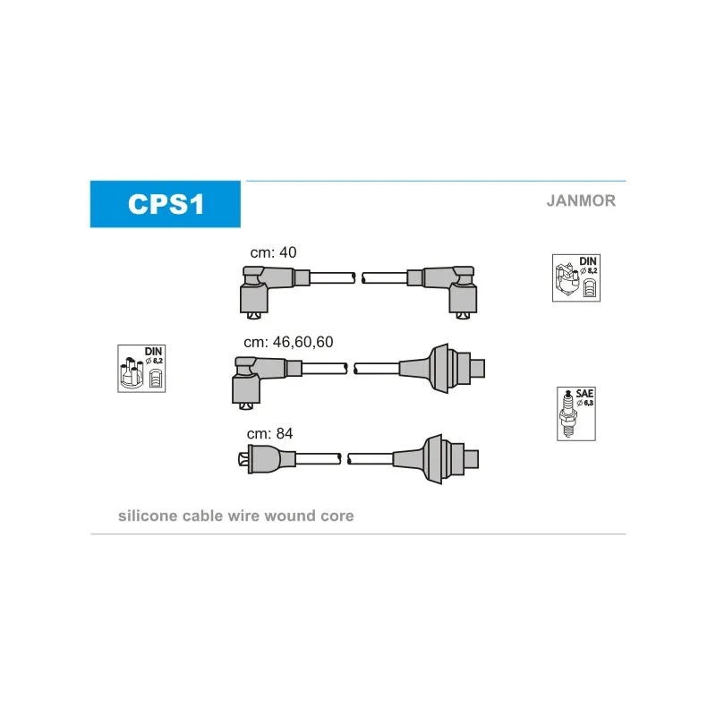 Kit de câbles d'allumage JANMOR CPS1
