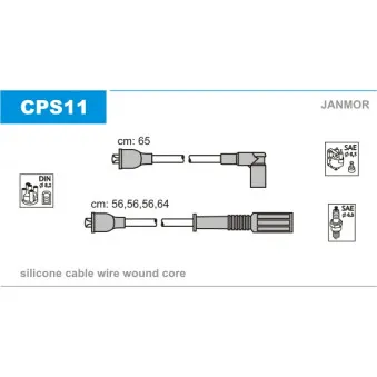 Kit de câbles d'allumage JANMOR CPS11