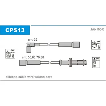 Kit de câbles d'allumage JANMOR CPS13