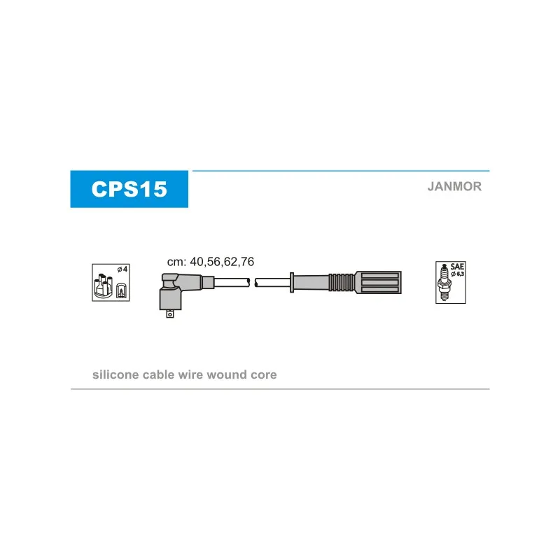 Kit de câbles d'allumage JANMOR CPS15