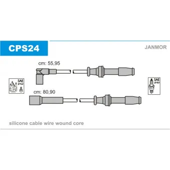 Kit de câbles d'allumage JANMOR CPS24