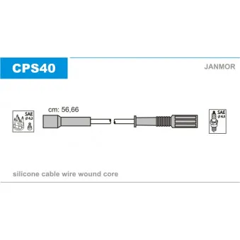 Kit de câbles d'allumage JANMOR CPS40