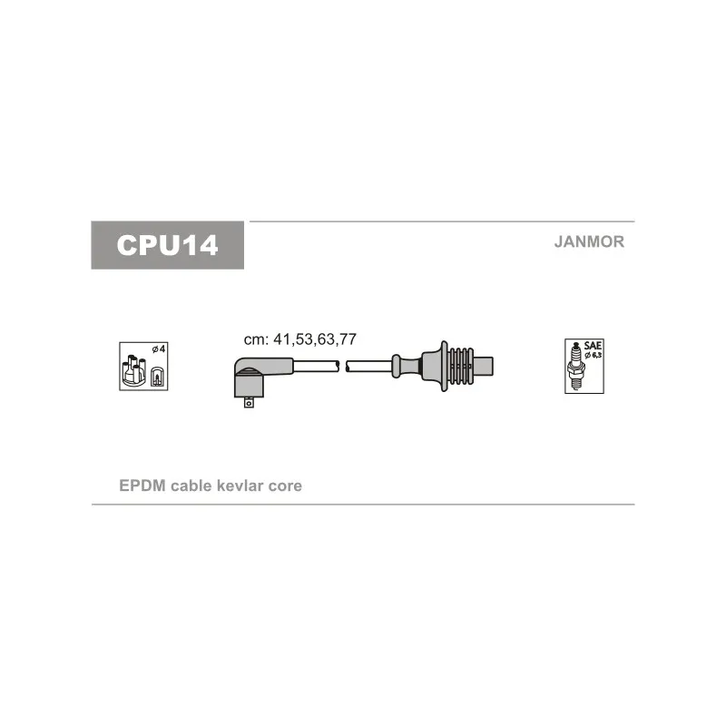 Kit de câbles d'allumage JANMOR CPU14