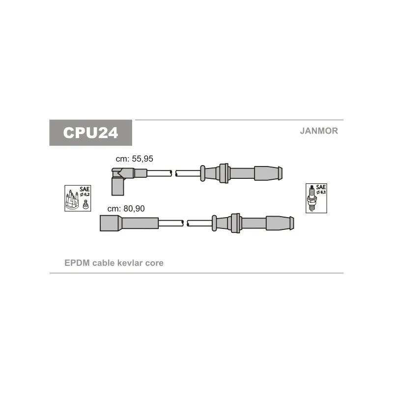 Kit de câbles d'allumage JANMOR CPU24