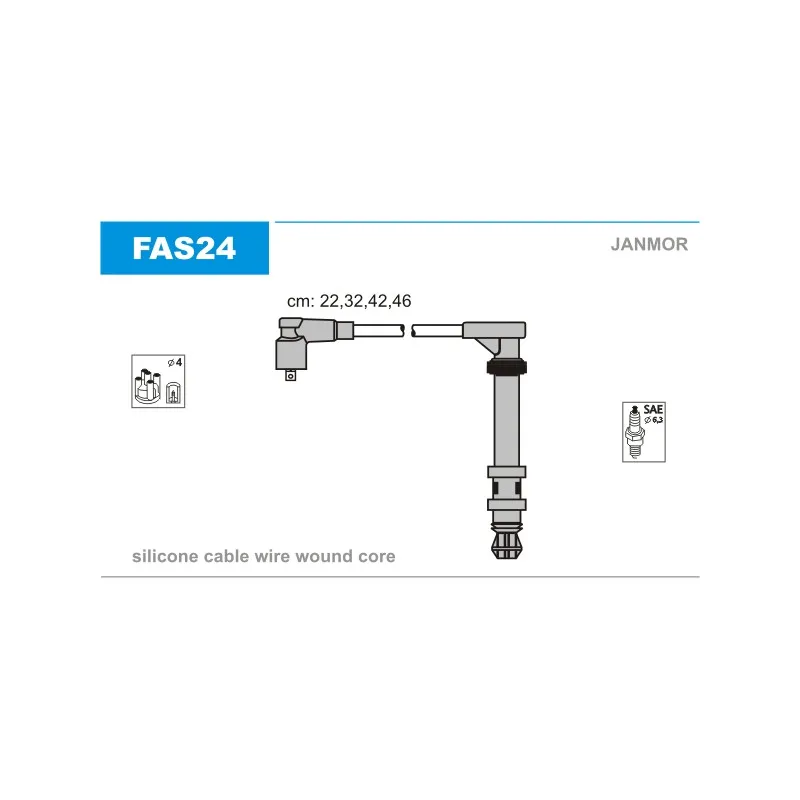 Kit de câbles d'allumage JANMOR FAS24