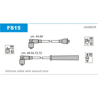 Kit de câbles d'allumage JANMOR FS15