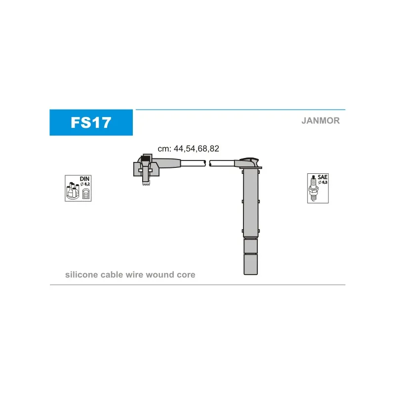 Kit de câbles d'allumage JANMOR FS17