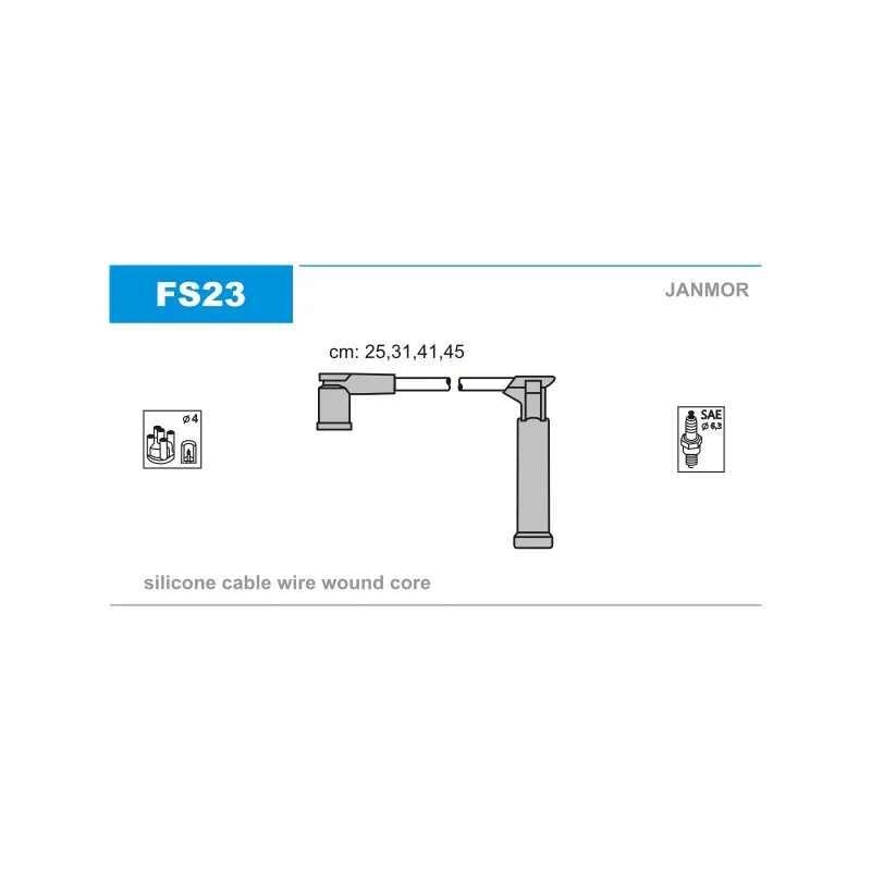 Kit de câbles d'allumage JANMOR FS23