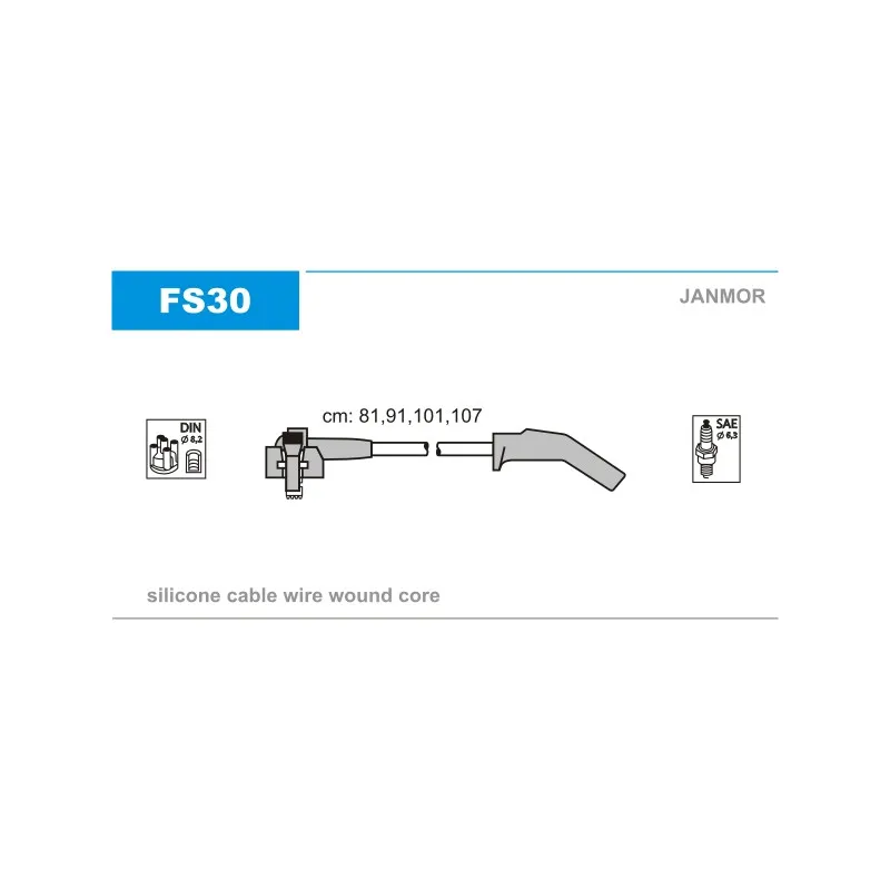 Kit de câbles d'allumage JANMOR FS30