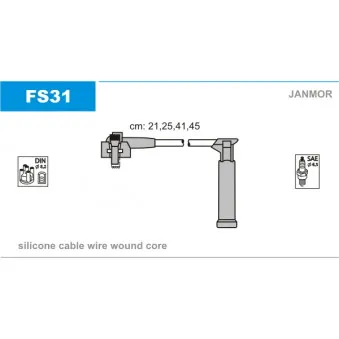 Kit de câbles d'allumage JANMOR FS31