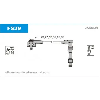 Kit de câbles d'allumage JANMOR FS39