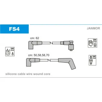 Kit de câbles d'allumage JANMOR FS4