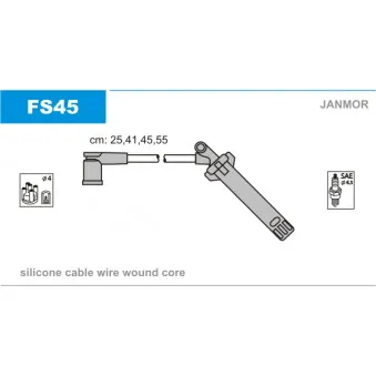 Kit de câbles d'allumage JANMOR FS45