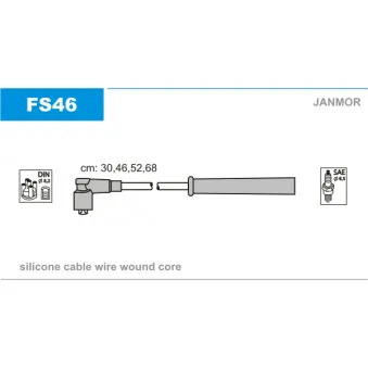Kit de câbles d'allumage JANMOR FS46