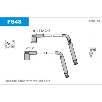 Kit de câbles d'allumage JANMOR FS48