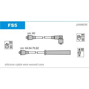 Kit de câbles d'allumage JANMOR FS5
