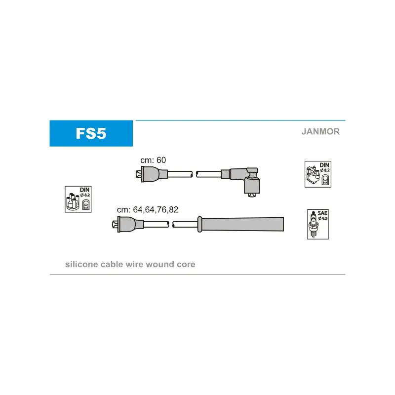 Kit de câbles d'allumage JANMOR FS5