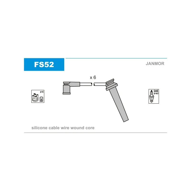 Kit de câbles d'allumage JANMOR FS52