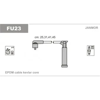 Kit de câbles d'allumage JANMOR FU23