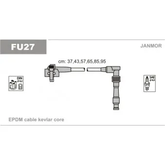 Kit de câbles d'allumage JANMOR FU27