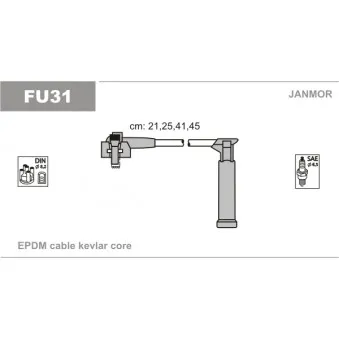 Kit de câbles d'allumage JANMOR FU31