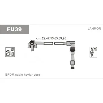 Kit de câbles d'allumage JANMOR FU39