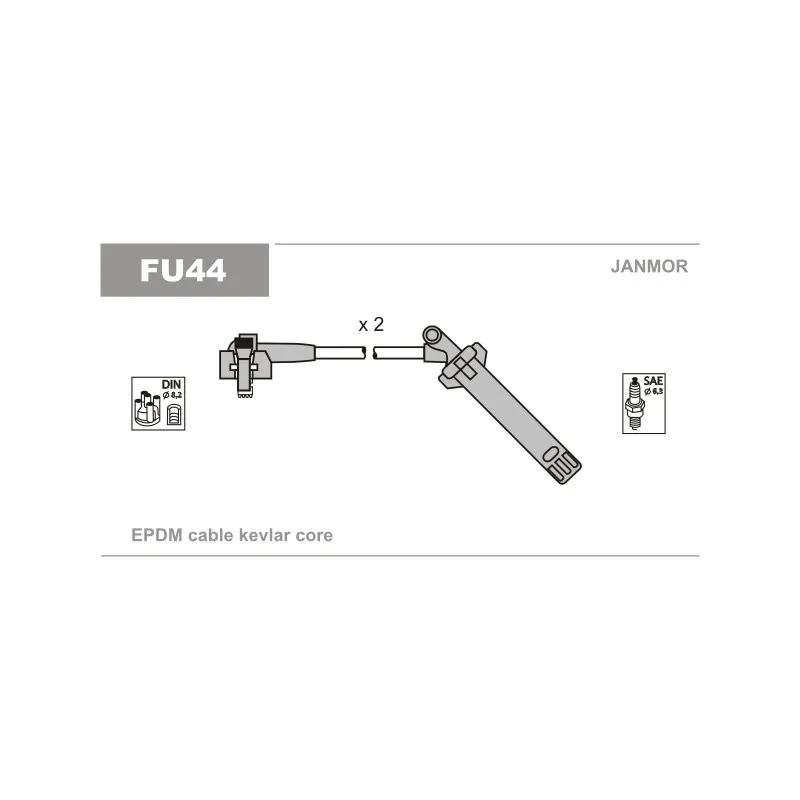 Kit de câbles d'allumage JANMOR FU44