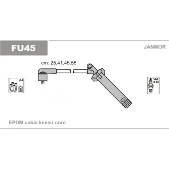 Kit de câbles d'allumage JANMOR FU45