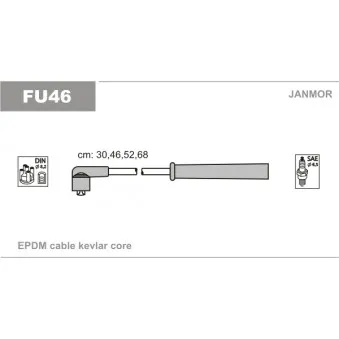 Kit de câbles d'allumage JANMOR FU46