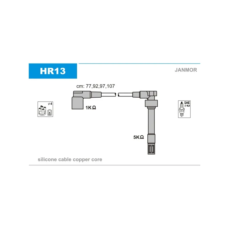 Kit de câbles d'allumage JANMOR HR13