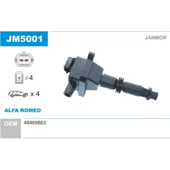Bobine d'allumage JANMOR JM5001