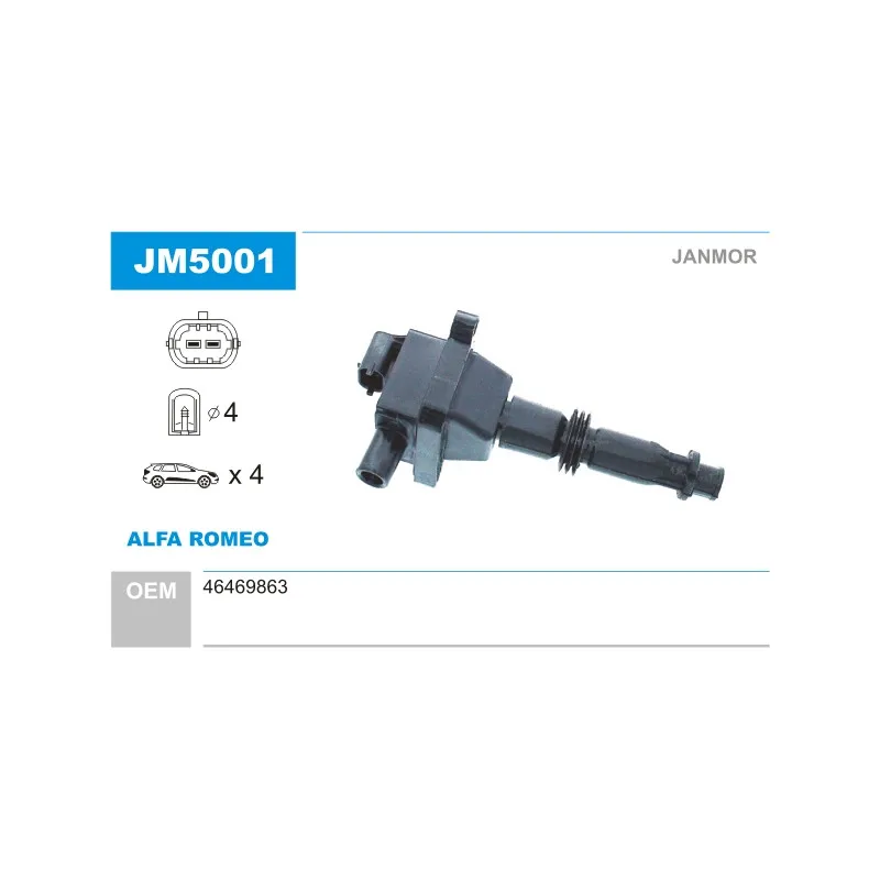 Bobine d'allumage JANMOR JM5001