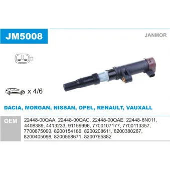 Bobine d'allumage JANMOR JM5008