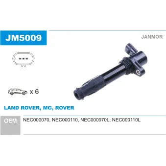 Bobine d'allumage JANMOR JM5009