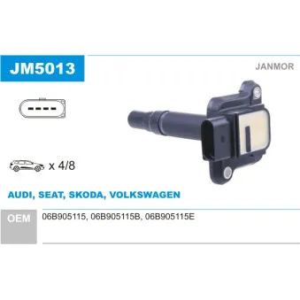 Bobine d'allumage JANMOR JM5013