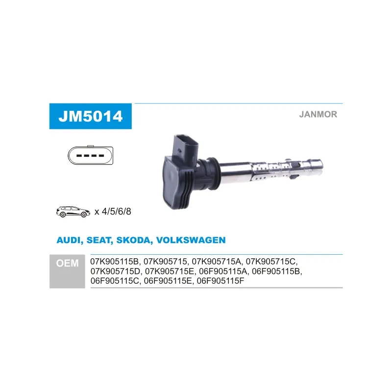 Bobine d'allumage JANMOR JM5014
