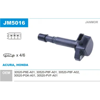 Bobine d'allumage JANMOR JM5016