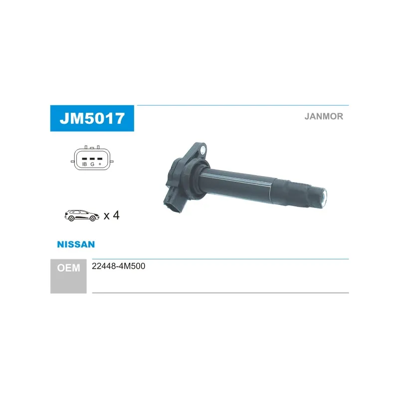Bobine d'allumage JANMOR JM5017