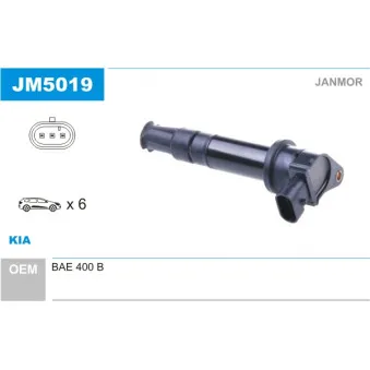 Bobine d'allumage JANMOR JM5019