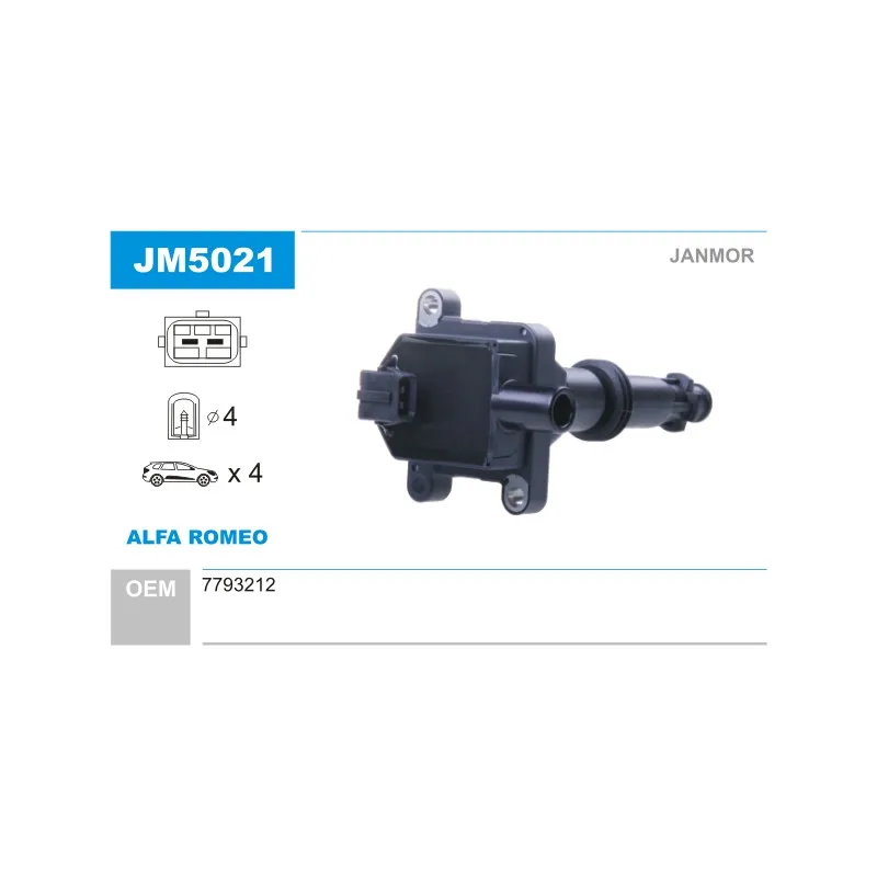Bobine d'allumage JANMOR JM5021