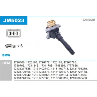 Bobine d'allumage JANMOR JM5023
